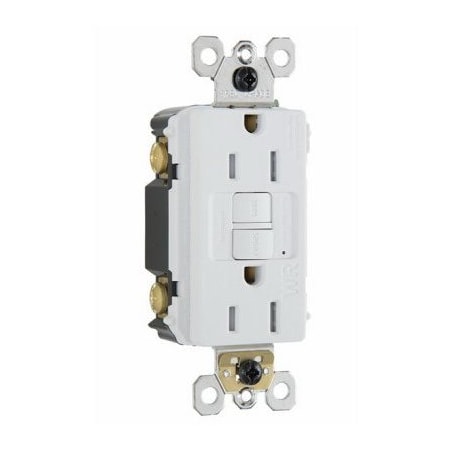 Pass & Seymour 15A WHT Self Test GFCI 1597TRWRWCCD4